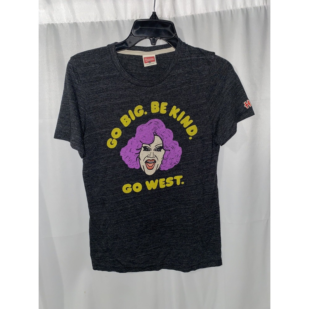 Homage Nina West Go Big Be Kind Go West T Shirt‎ XS